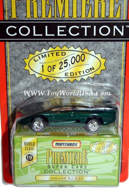 Matchbox PREMIERE ser.19 Jaguar XJ 220 green 1 of 25000  