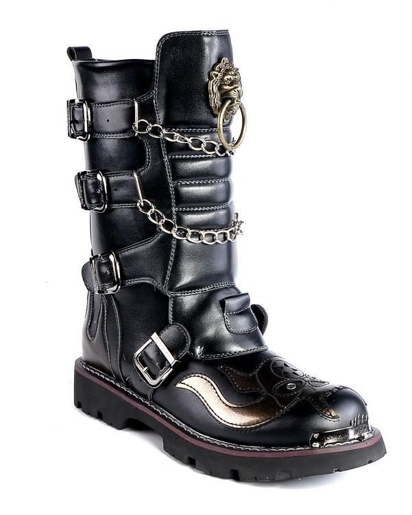 visual kei GOTHIC PUNK Kera rock hard metal Boots shoes  