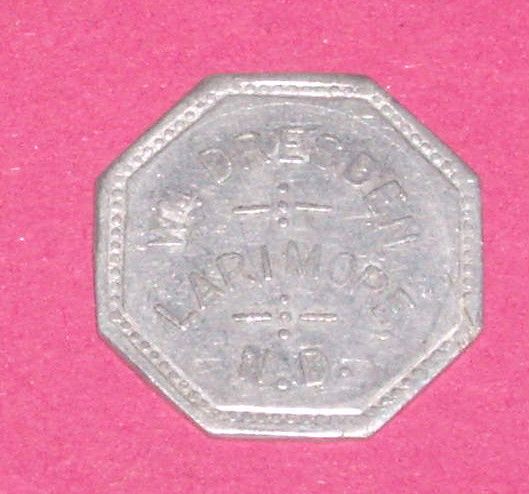 Larimore ND Dresden Trade Token Coin North Dakota Old  