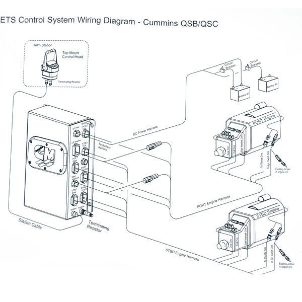 SEA RAY 08 CUMMINS MERCRUISER DIESEL BOAT ETS CONTROL  