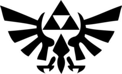 zelda triforce logo emblem decal sticker wii game  