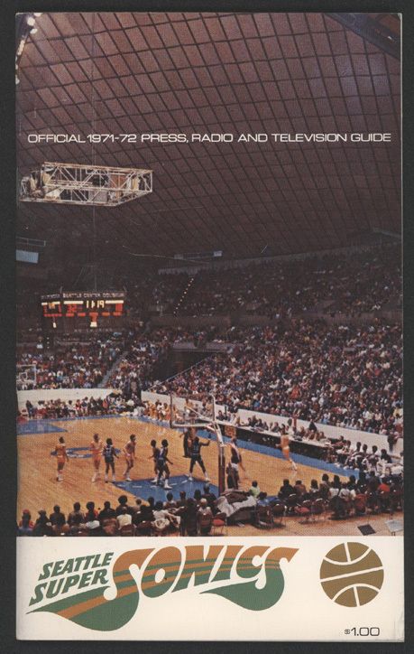 1971 72 Seattle SUPER SONICS Media Guide  