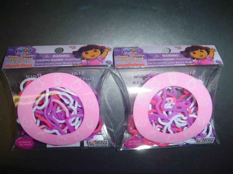 Dora the Explorere SILLY Bandz Bracelets 2 packs of 20  