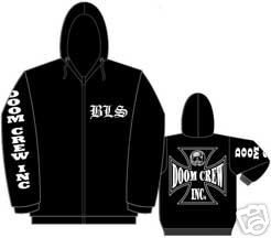 ZAKK WYLDE BLACK LABEL SOCIETY DOOM HOODIE SWEATSHIRT LARGE  