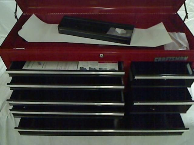 Craftsman 9 65348 Chest Top 7 Drawer 40 Inch Red Toolbox with Black 