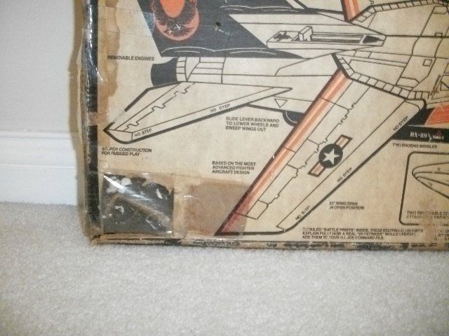 GI Joe 1983 SKYSTRIKER XP 14F Fighter Jet 100% with Both Parachutes 