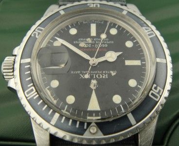 1973 ROLEX RED SUBMARINER ref 1680 VINTAGE BLACK  