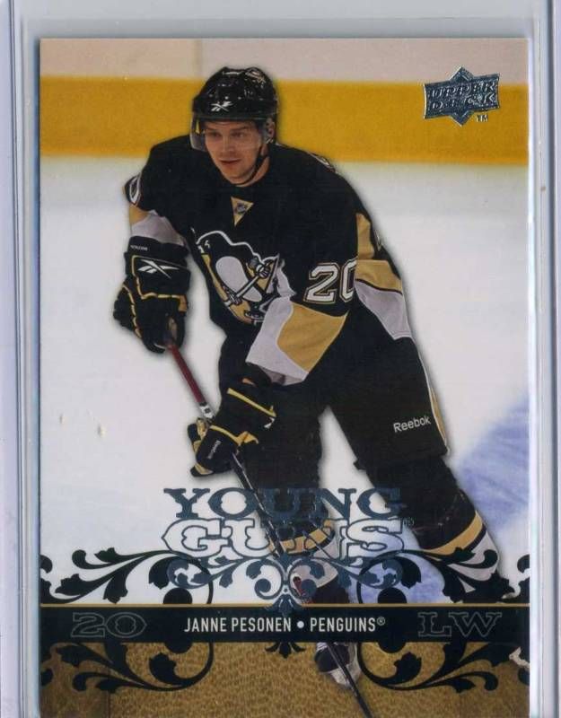 08 09 Upper Deck Young Guns RC #488 Janne PESONEN  