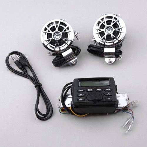 12V Motorcycle FM Radio ,Handlebar Speakers,  Input  