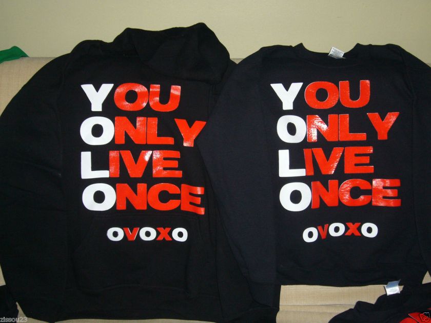 YOLO You Only Live Once OVOXO Drake Shirt Sweatshirt Take Care YMCMB 