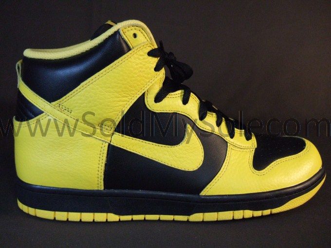   High Black Varsity Maize Yellow 317982 043 BTTYS SB Wu Tang Mens Sz 11