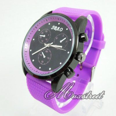   Sport Style Quartz Wrist Watch Girls Boys Chic Casual Watch  