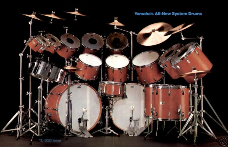 1979 YAMAHAS YD 9000 SERIES DRUM SYSTEM 2 PAGE AD  