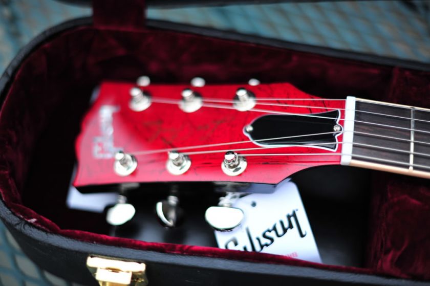 2011 GIBSON LES PAUL CUSTOM SHOP STANDARD LTD RED SATIN RUN OF ONLY 6 