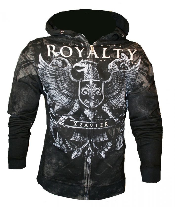 NEW XZAVIER ROCK & ROLL ROYALTY BATTLE ARMOR HOODIE HOOD SWEATSHIRT 