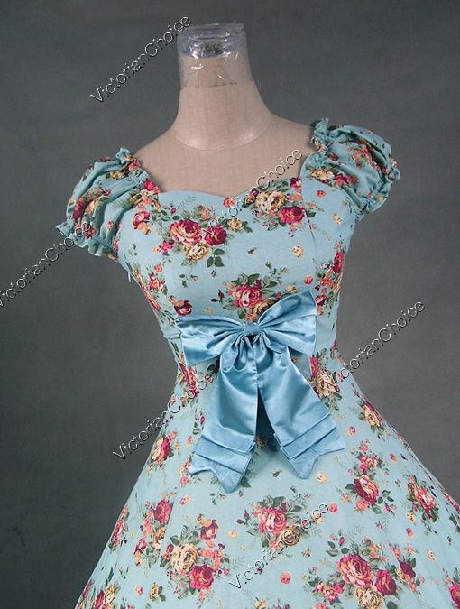 Southern Belle Civil War Cotton Flax Gown Dress 273 L  