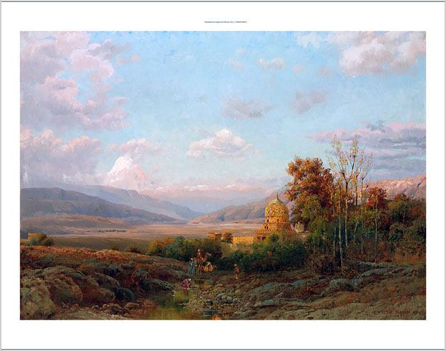 CARL WUTTKE Oasis Near Teheran tehran iran CANVAS  