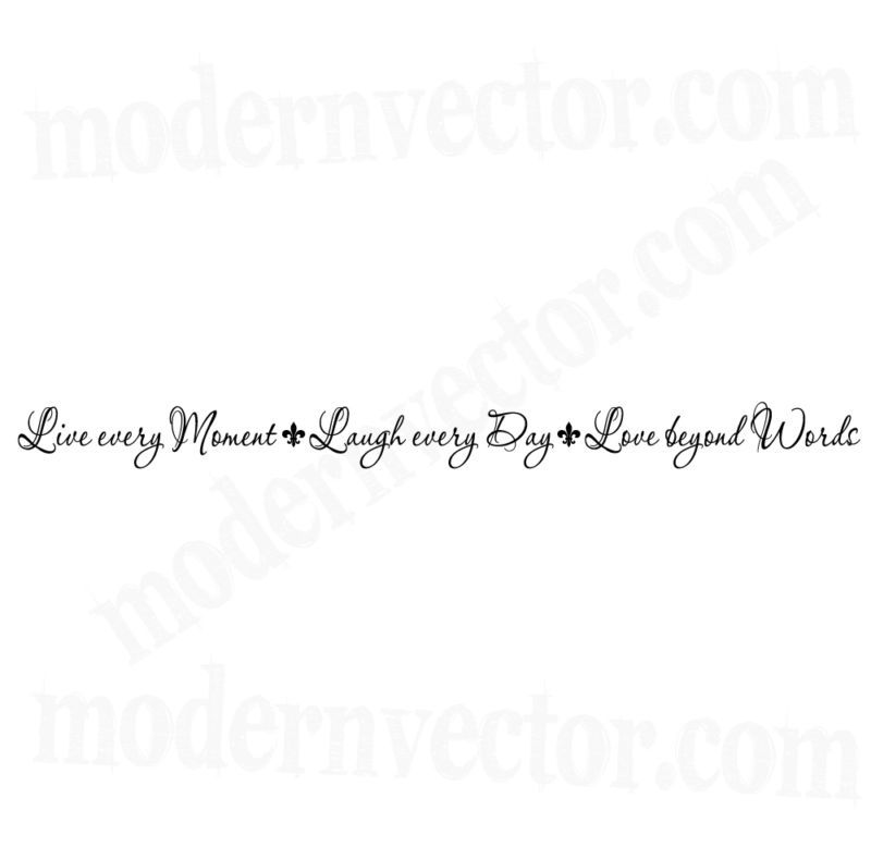 Live Laugh Love Home Livingroom Vinyl Wall Quote Decal  