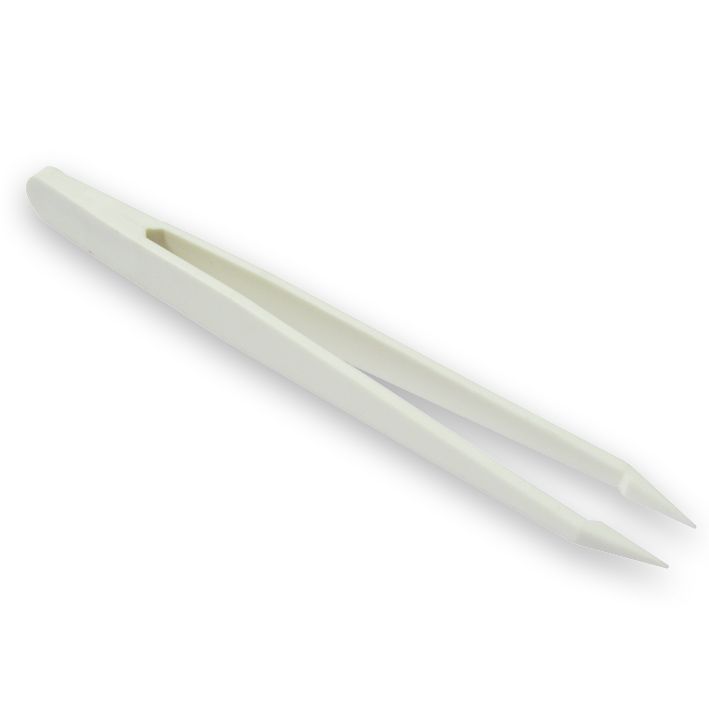 New Plastic ESD Anti static Tweezers Repair Tool White  