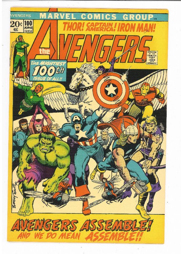 Avengers #100, Marvel 1972, Barry Smith VFNM/NM  
