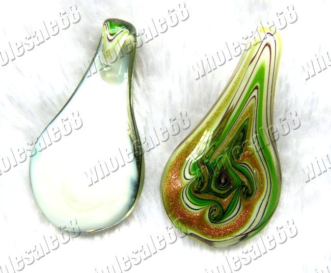 Wholesale lots 60ps Charm Drop Murano glass Pendant HOT  