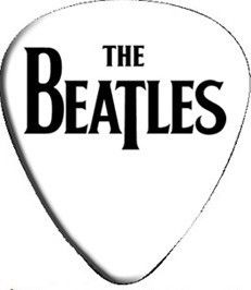 BEATLES 1960s Rock & Roll Band NAME LOGO GUITAR PICK  