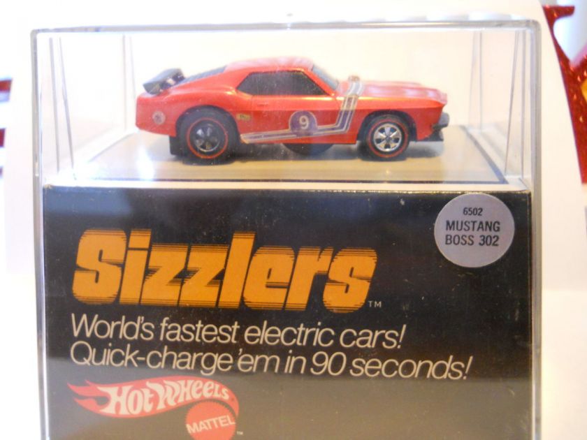 Hot Wheels Original Sizzlers #6502 1969 Mustang Boss 302 (red/orange 