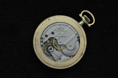 VINTAGE 6S WALTHAM SPECIAL POCKETWATCH WITH SUB SECONDS AT 3 KEEPING 