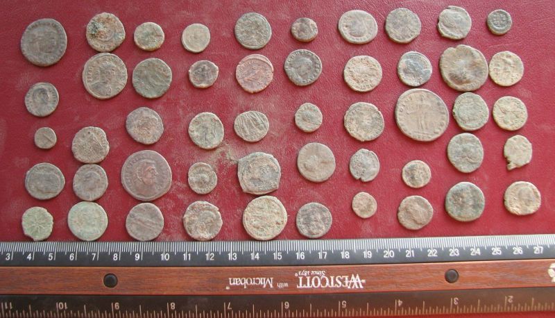   50 HIGHEST QUALITY Authentic Ancient Uncleaned Roman Coins 7597  