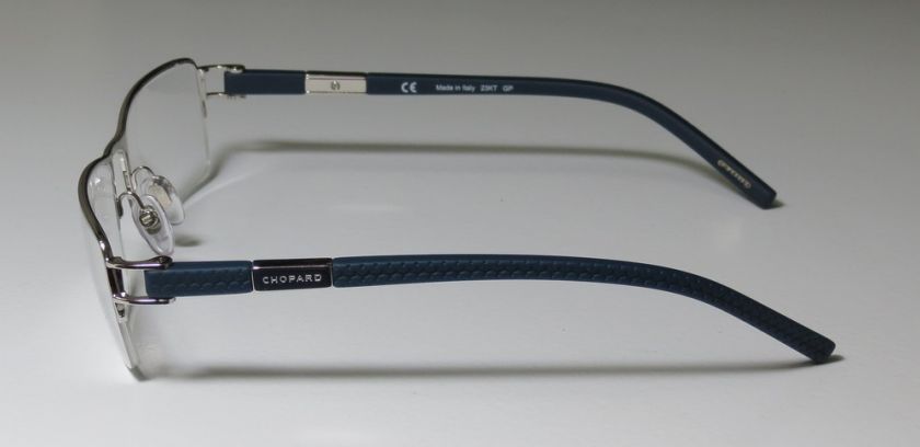 NEW CHOPARD 773 57 17 140 23 KT WHITE GOLD PLATED NAVY EYEGLASSES 