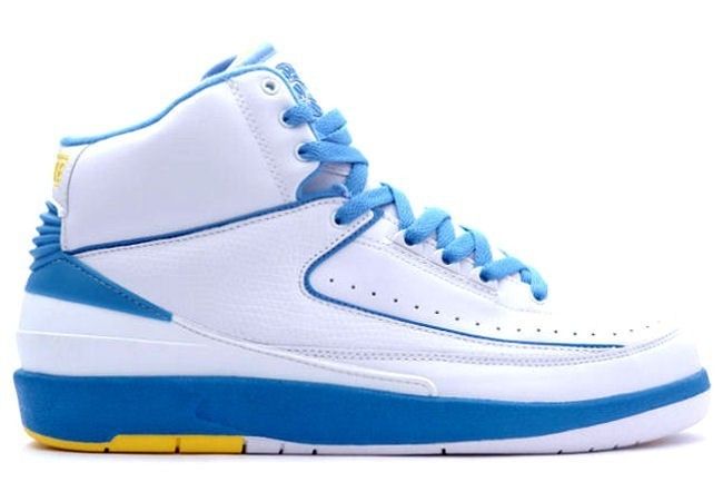 JORDAN 2 (II) RETRO BASKETBALL SHOES MELO White/Blue  