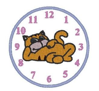 APPLIQUE CLOCKS 30 DESIGNS 4 EMBROIDERY MACHINE  