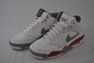 NIKE AIR FLIGHT CLASSIC 414967 104 WHITE/MEDIUM GREY VARSITY RED SHOE 