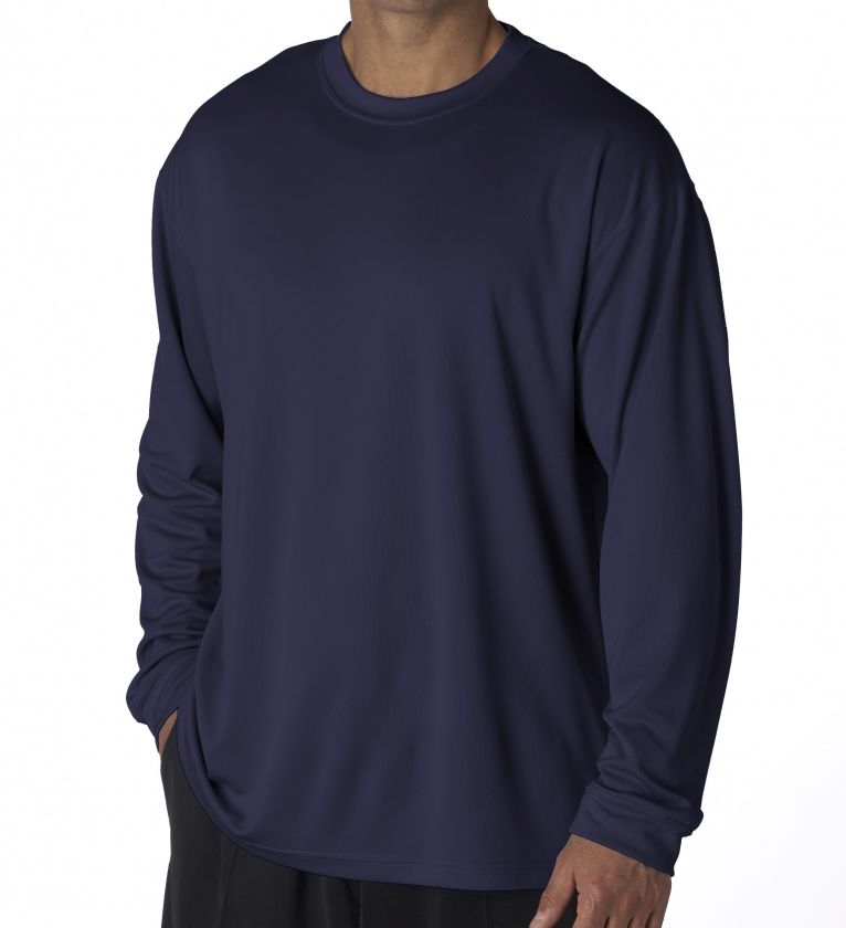 UltraClub Cool N Dry Sport Long Sleeve T Shirt 8401  