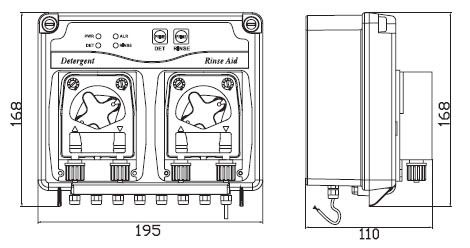 PU19 PERISTALTIC DOSING PUMP FOR DISH & GLASS WASHERS  