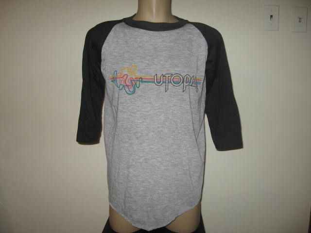 vintage 1981 UTOPIA TODD RUNDGREN TOUR RAGLAN T Shirt LARGE concert 