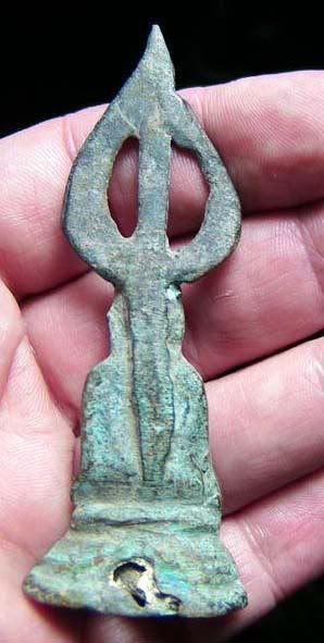 Rare Antique Bronze SHAN BUDDHA Statue Amulet BURMA  