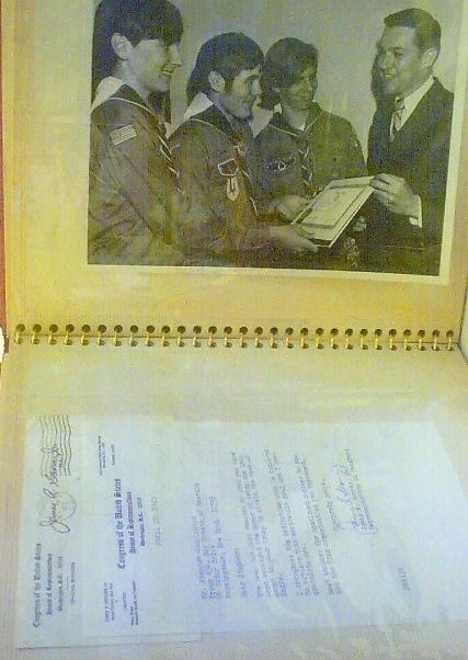 Old BOY SCOUTS Signed Letters Wash. DC 1972 Eagle Scout  