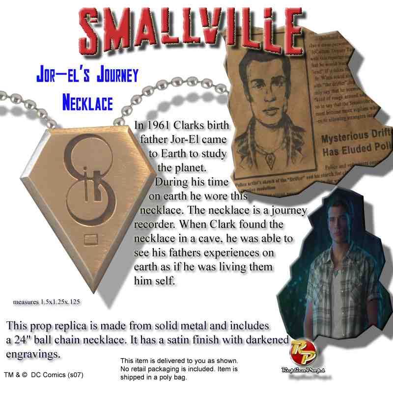 Smallville Jor el memory pendant necklace replica prop  