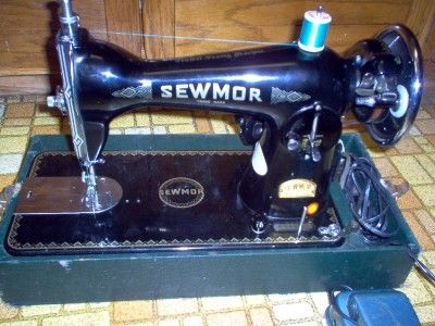 POST WAR SEWMORE SEWING MACHINE MADE IN JAPAN PORTABLE  