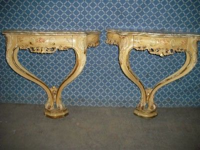 PAINTED ITALIAN MARBLE TOP VINTAGENIGHT STANDS 09IT093B  