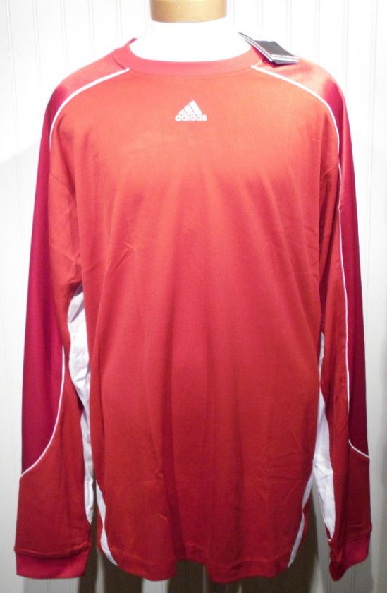 NWT Adidas Team Stock L/S Mens Shooting Shirt XL 3X $45  