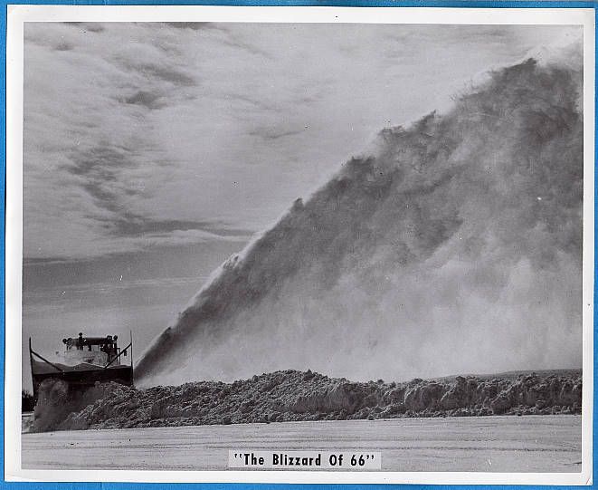 1966 USAF Blizzard Cleanup Griffiss Air Force Base 8x10  