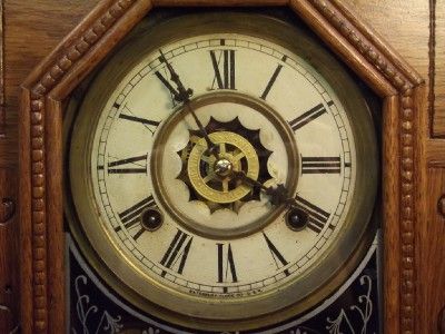 Antique Waterbury 8 Day Eastlake Parlor Clock *Time, Strike & Alarm 