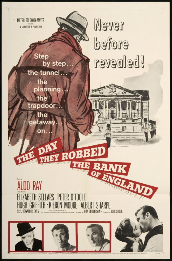 The Day They Robbed the Bank of England Original U.S. One Sheet Movie 