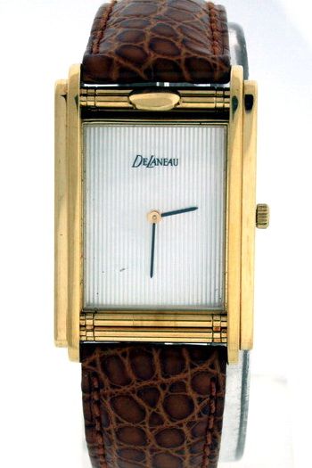 DeLaneau Golden Dream New Shutter Mother of Pearl Watch  