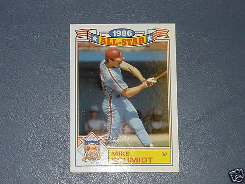 1987 1986 ALL STAR GAME COMMEMORATIVE MIKE SCHMIDT  