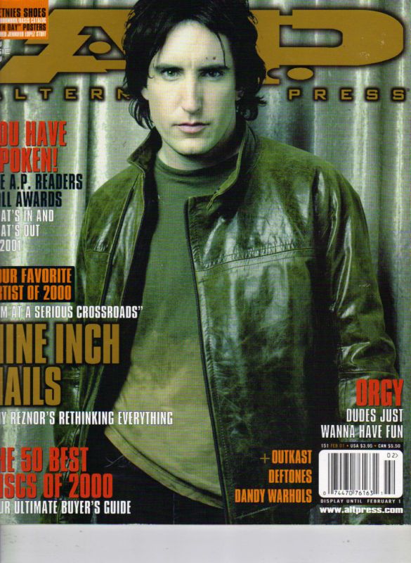 TRENT REZNOR NINE INCH NAILS Alternative Press AP 2/01  