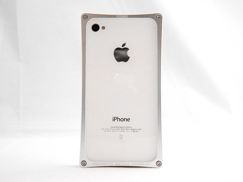 Aluminum Metal Bumper Case (Silver Color) for iPhone 4, 4S Expedited 