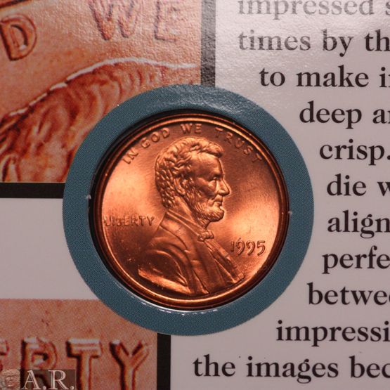 1995 Double Die Error Lincoln Wheat Cent GEM BU (DDO)  